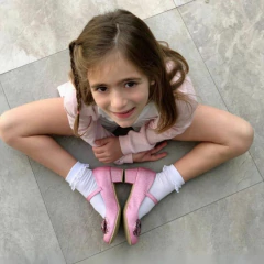 glamis taquitos. glitter rosa moño multicolor - tienda online