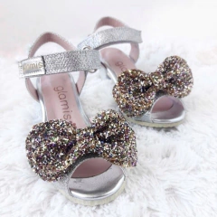 glamis taquitos. sandalia moño multicolor