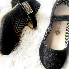 glamis taquitos. glitter negro - tienda online