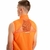 Colete Corta Vento Masculino Márcio May Pro Laranja Foto com Modelo Detalhes