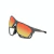 Óculos de grau HB Presto Clip On na cor Graphene com lentes degradê em vermelho e laranja, medindo 5,5 cm.