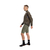 Jaqueta Corta Vento Ciclismo Masculina Márcio May Pro Verde Militar Foto com Modelo Lateral