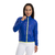 Jaqueta Corta Vento de Ciclismo Feminina Márcio May Pro Azul Foto com Modelo Detalhes