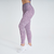 Calça legging feminina rosa mescla da marca Marcio May Sports, ideal para atividades de fitness.