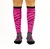 Meia Marcio May Extra Grande Pink Lines Frente