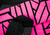 Meia Marcio May Extra Grande Pink Lines Detalhes