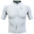 Camisa de ciclismo masculina branca da marca Marcio May, com zíper frontal e detalhes em preto.