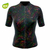 Camisa de Ciclismo Feminina Marcio May Funny Rainbow Leaves Frente