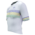 Camisa de ciclismo branca com detalhes em verde, amarelo e azul, parte do Kit Camisa Highline País do Ciclismo Brasil com Bretelle Moove.