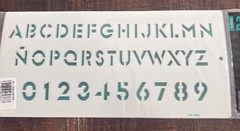 Stencil abecedarios y numeros - Artística Cuenca 2500 esq. Santo Tomé