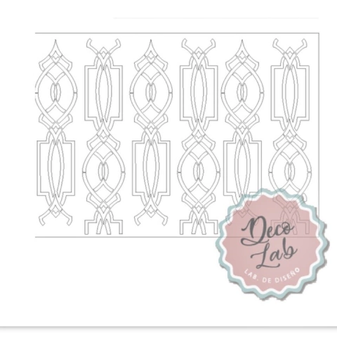 Stencil art deco