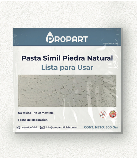 Pasta símil piedra