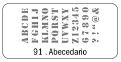 Stencil abecedarios y numeros - tienda online