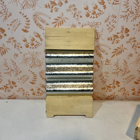 tabla de lavar con metal