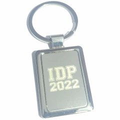 Llavero Rectangular Acero | Grabado Láser HD 4000 DPI | Personalizado Doble Cara | JB-K11 | Estuche - tienda online