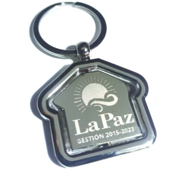 Llavero Giratorio Acero | Grabado Láser HD 4000 DPI Personalizado | Doble Cara + Estuche en internet