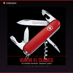 Cortaplumas Victorinox Spartan 12 Usos Rojo con Grabado Laser personalizado en internet