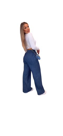 calça pantalona jeans