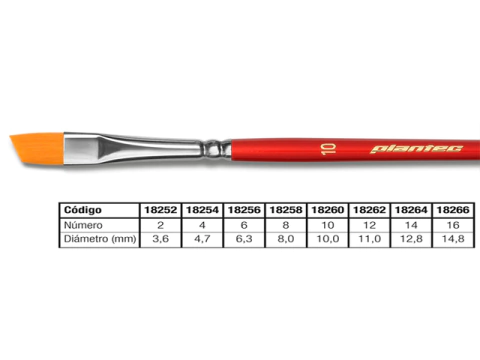 Pincel Biselado 2 - Línea Toray - Plantec