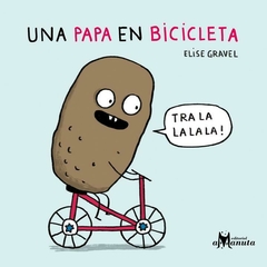 Una papa en bicicleta