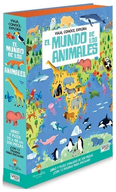 el mundo de los animales (libro + rompecabezas)