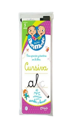 mini abremente cursiva 40 paginas con actividades para escribir y borrar