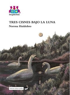 Tres cisnes bajo la luna