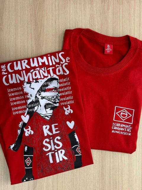 CAMISETA OLHAR DE CURUMIM VERMELHA - comprar online