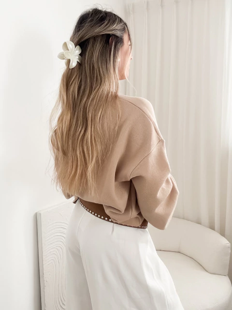 Hebilla Flor perlada - comprar online