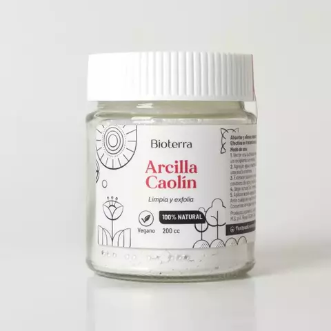 Arcilla Facial Patagónica Caolín Natural Vegano Bioterra (Env.Vidrio) 200cc