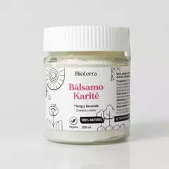 Balsamo Crema Corporal Apto Rostro Karite Ylang Y Lavanda 100% Natural Bioterra 200ml