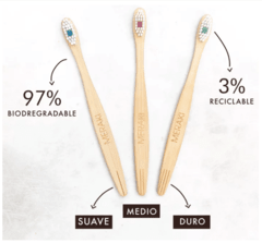 Cepillo De Dientes Bambu Ecológico Meraki - TEMPLE ORGANICO - Tienda De Alimentos Orgánicos y Agroecológicos