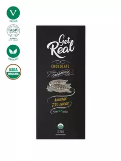 Chocolate Real Sin Conservantes Ni Aromatizantes (Opciones Veg Y Orgánicas) Get Real 70 Grs