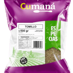 Tomillo Sin Gluten ( Bolsa) Cumana 500 Grs - comprar online