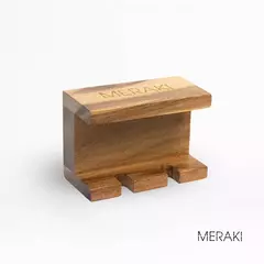 Porta Cepillo De Dientes De Bambú (Para 2) De Pared Holder Meraki