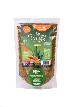 Kit Vivir ARTRO: Curcuma + Calcio + Chia (Disminuye Dolor Inflamación Rigidez) 230Gr