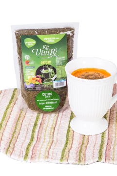 Kit Vivir PROTEINA 80%: Espirulina + Ortiga + Chia + Lino (Superalimento Proteina Ideal Para Carencias Nutricionales) 230Gr en internet