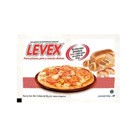 Levadura Instantánea Natural Seca Levex 10 Gr