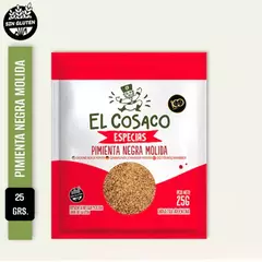 Pimienta Negra Molida (Bolsita) Sin Gluten El Cosaco 25 Grs - comprar online