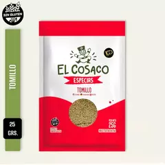 Tomillo (Bolsita) Sin Gluten El Cosaco 25 Grs