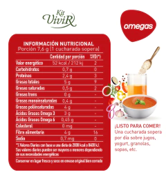 Kit Vivir OMEGAS 3 y 6 Mix Para Ensaladas (Actividad Cerebral, Salud Arterial y Transito Intestinal) 230Gr - TEMPLE ORGANICO - Tienda De Alimentos Orgánicos y Agroecológicos