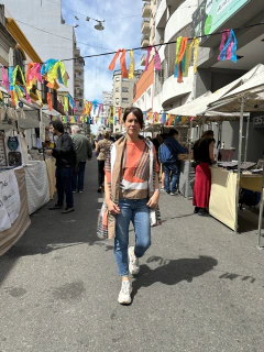 Fular Curvas Naranja/ Camel en internet