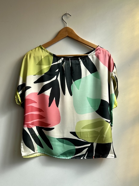 Top Cozy Seda Hojas
