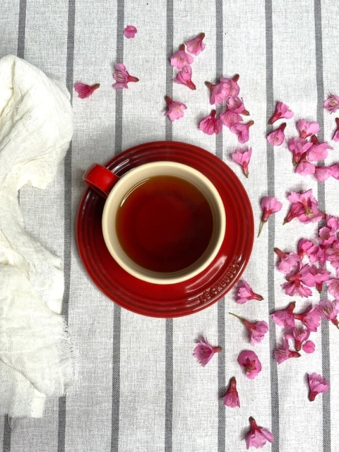 Mantel Lino Rayas Gris