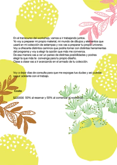 Imagen de Workshop Diseña tu Coleccion de Estampas