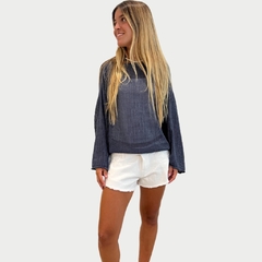 Sweater de hilo Azul en internet