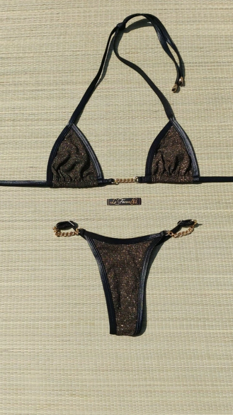 BIQUINI AVA LUREX FIO GOLD CORRENTES