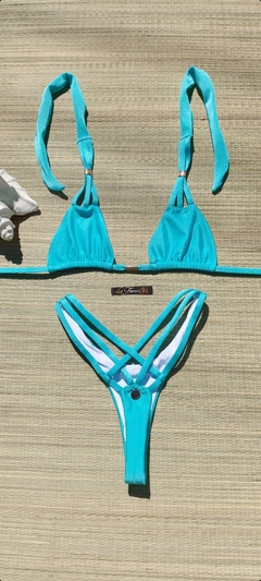 BIQUINI QUEEN AZUL CELESTE