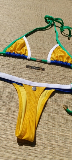 BIQUÍNI VIÈS RECORTE E CALCINHA FIO BRASIL - comprar online
