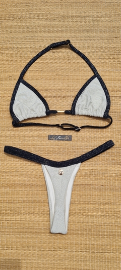 BIQUÍNI CORTININHA REGULADOR E CALCINHA FIO LUREX